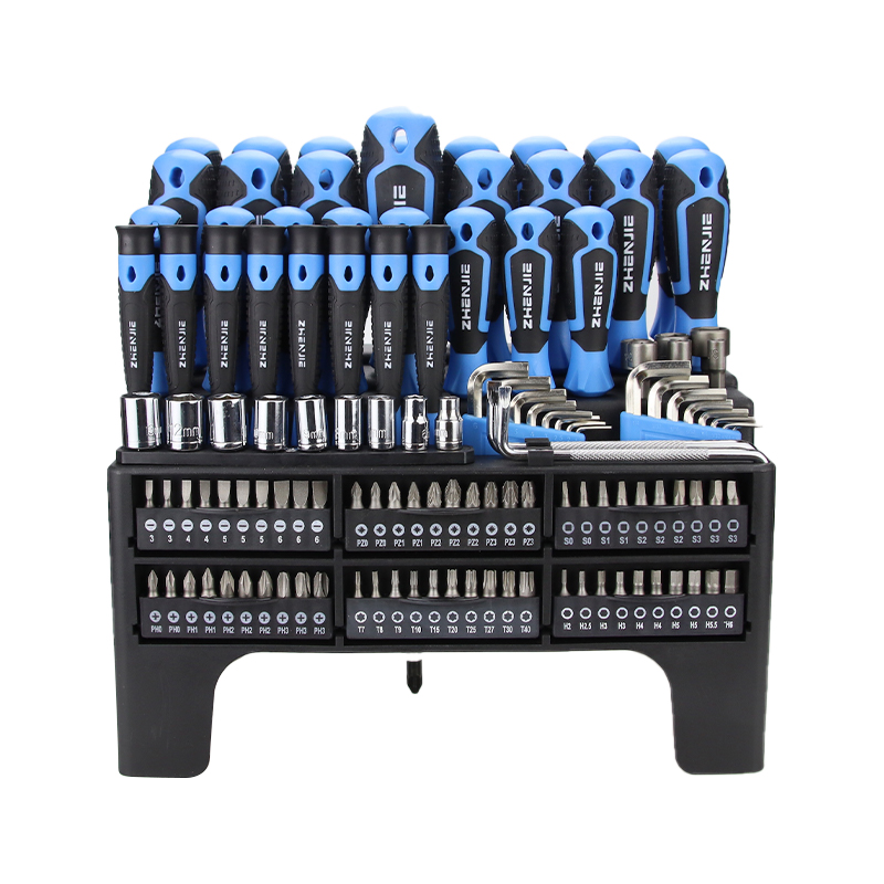 Set de șurubelnițe CRV cu piuliță cu cheie hexagonală, 125 buc