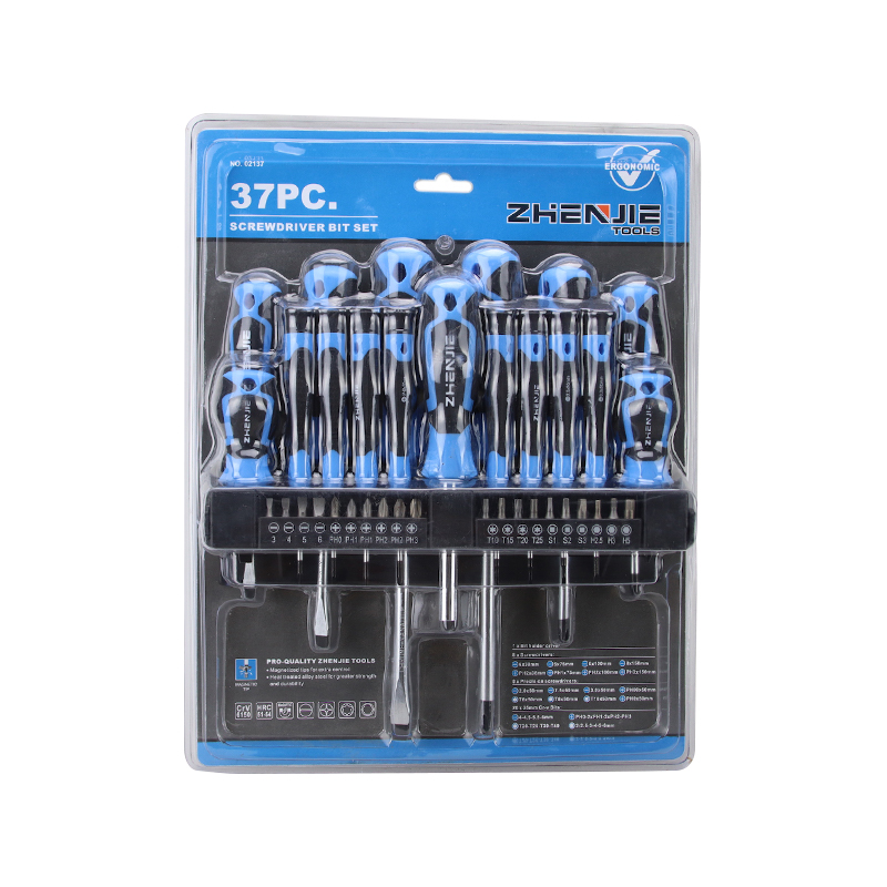 Set de 37 bucăți de șurubelnițe cu mâner cu design ergonomic