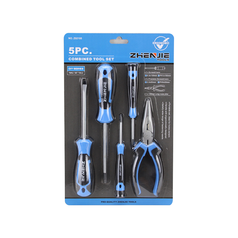 Set de 5 bucăți șurubelnițe CRV cu crestate și Phillips