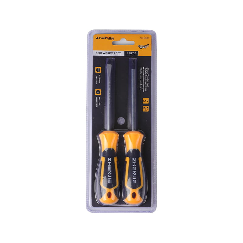 Set de șurubelnițe cruciforme cu mâner cu design ergonomic și 2 buc
