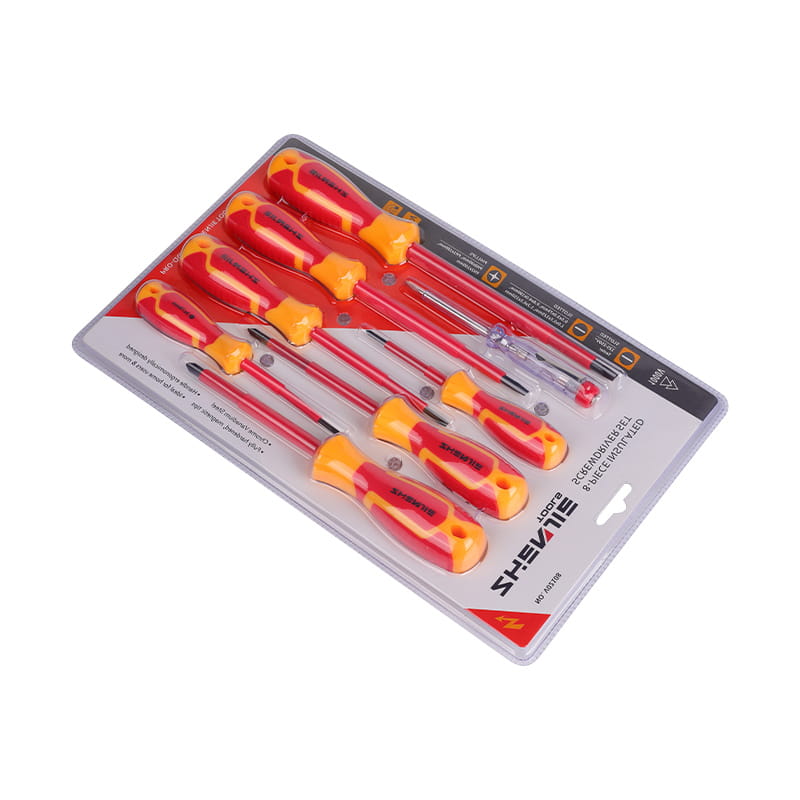 Kit de șurubelnițe Phillips cu crestate izolată de 8 buc