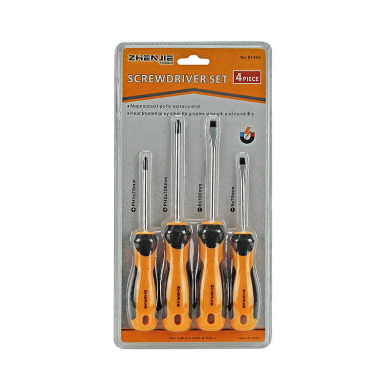 Set de 4 șurubelnițe cu crestate și Phillips