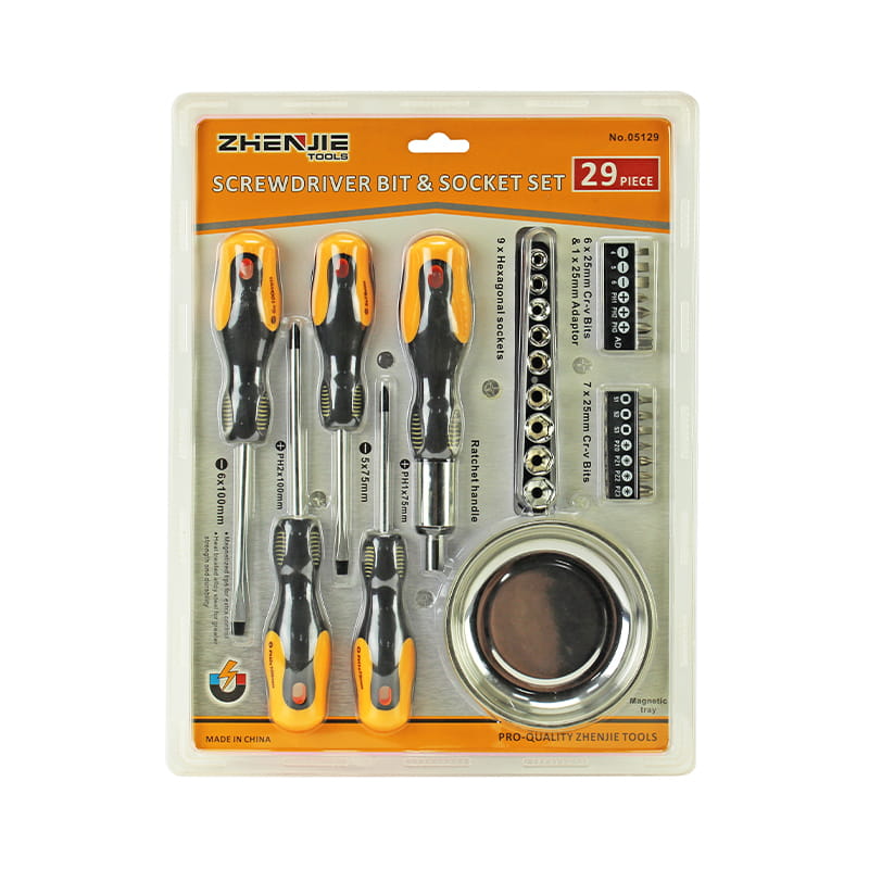 Set de 29 bucăți de șurubelnițe pătrate Phillips Pozidriv