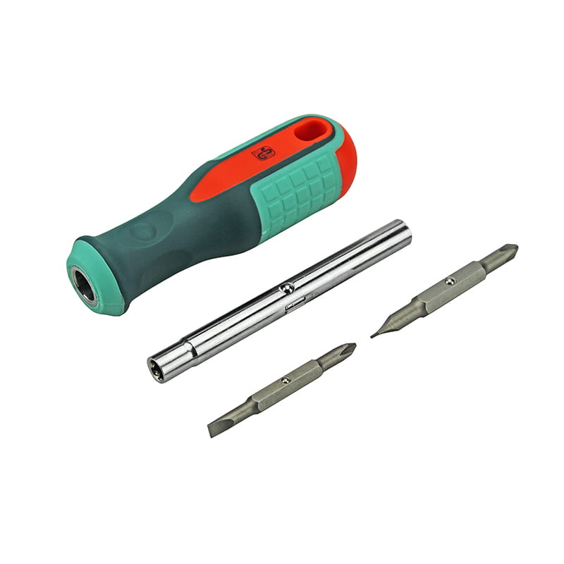 Set de bucăți de șurubelniță CRV 6 în 1 cu crestate și Phillips