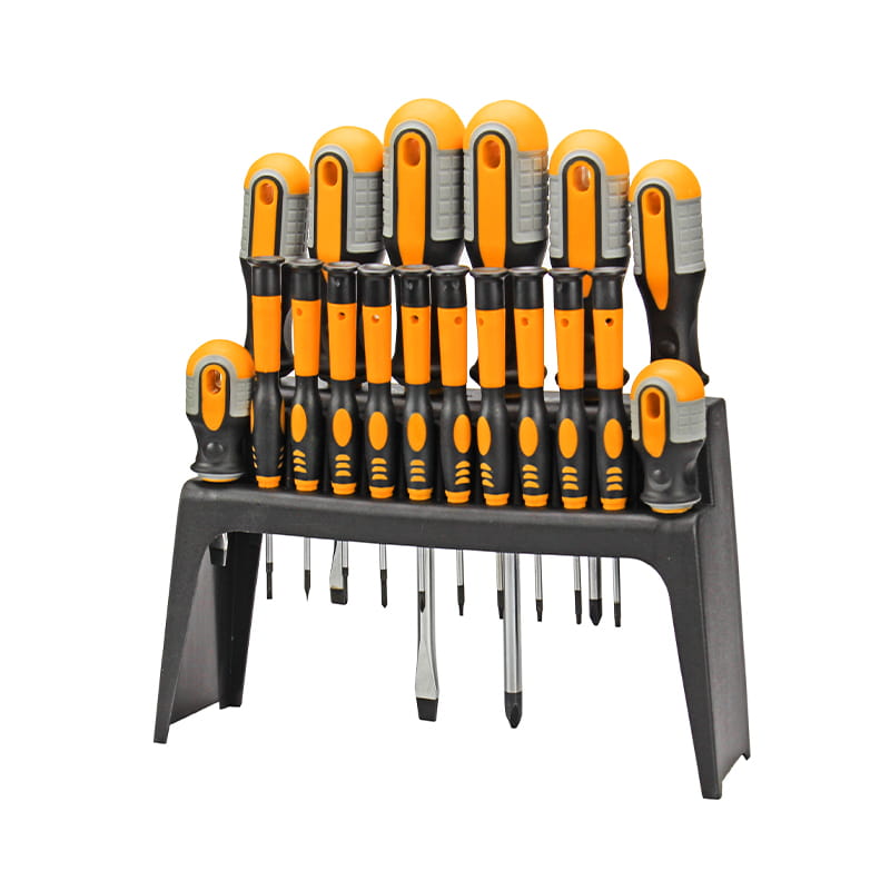 Set de șurubelnițe CRV Torx pentru rafturi din plastic și ambalaj dublu blister pentru 18 buc