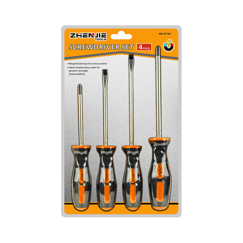 Set de șurubelnițe cu mâner moale, 4 buc 