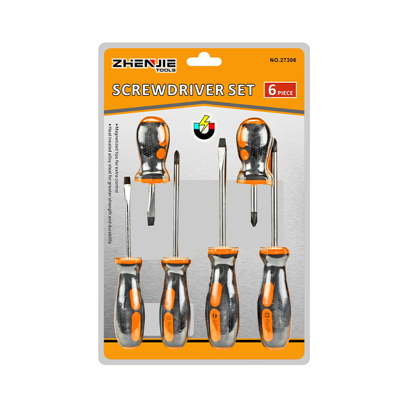Set de șurubelnițe CRV cu mâner moale, 6 buc 