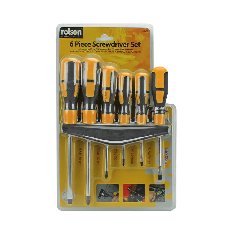 Set de șurubelnițe Phillips, cu mâner moale, 6 buc