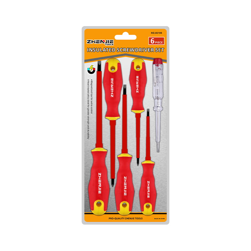 Set de șurubelnițe izolate CRV cu crestate și Phillips CRV 6 buc