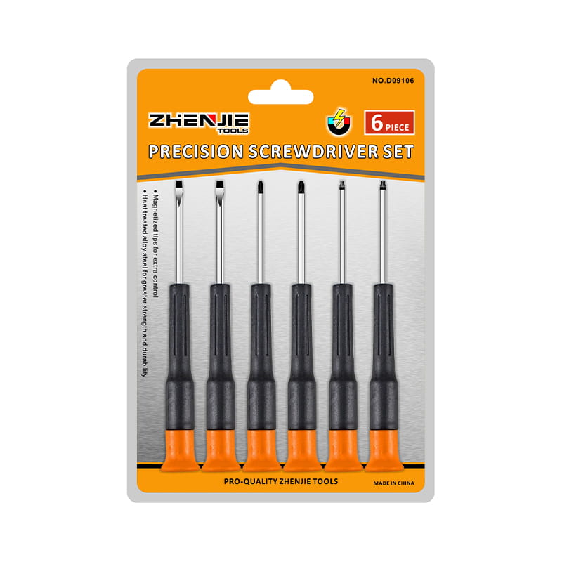 Set de șurubelnițe de precizie Phillips Torx CRV, cu mâner de 6 bucăți, proiectat ergonomic